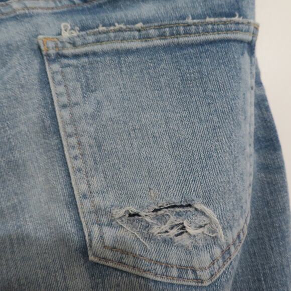 Moussy Womens Sz 26 Distressed Skinny Jeans Frayed Hem - Picture 7 of 10